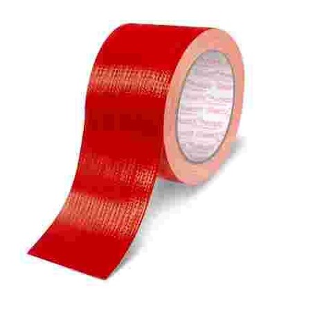 NASTRO ADESIVO TELATO ROSSO ROTOLO 50X25 PZ.1