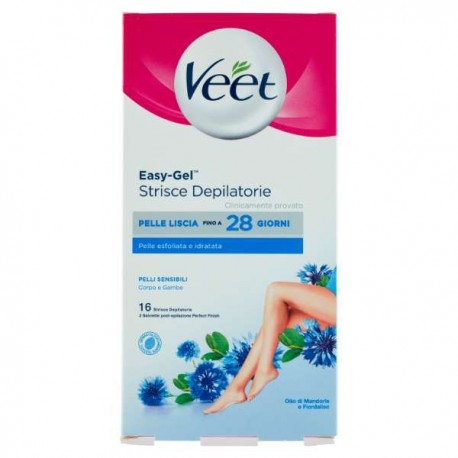 DEPIL.VEET STRISCE GAMBE PELLI SENSIBILI 16 PZ.