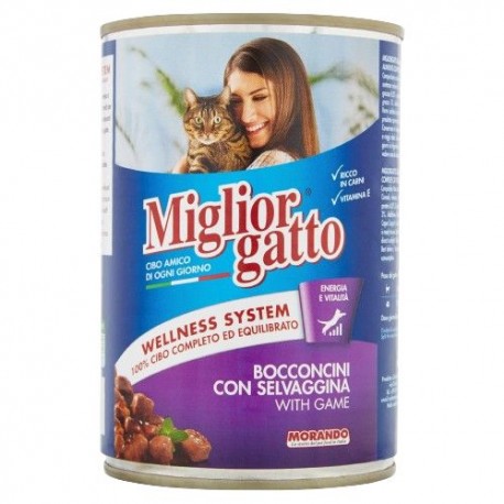 P/GATTO MORANDO MG BOCCONCINI SELVAGGINA GR.405