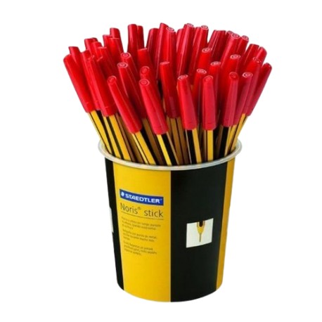CANCELLERIA PENNA STAEDTLER NORIS STICK ROSSO PZ50