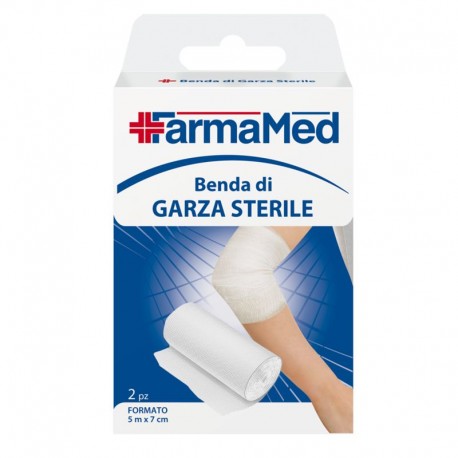 FARMAMED BENDA DI GARZA STERILE MIS. 5MXCM.7 PZ.2