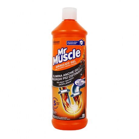 DET.DISGORGANTE MR MUSCLE IDRAULICO GEL LIQ. LT.1