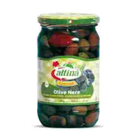 OLIVE NERE ATTINA' SALAMOIA VASO VETRO ML.580