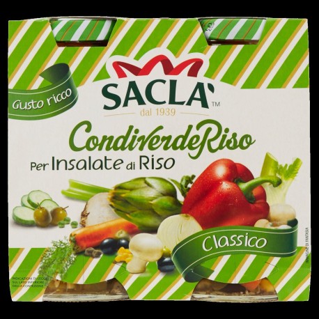 INSALATA CONDIRISO SACLA' VERDE CLASSICA GR.290X2