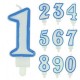 CANDELINE NUMERALI N.7 CM.8 BLU