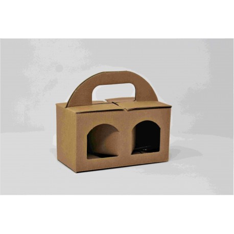 SCATOLA PORTAVASETTI 2/P PICCOLI F.17X8X9 MARONNE