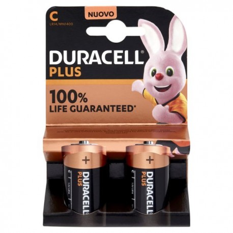 BATTERIE DURACELL PLUS100 C MEZZA TO.B2-MN1400