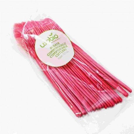 POSATE PL.CUCCHIAIO ROSSO LEAN BIO COMPOSTAB.PZ.20