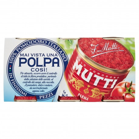 POMODORI POLPA MUTTI LATTINA GR.400 X3