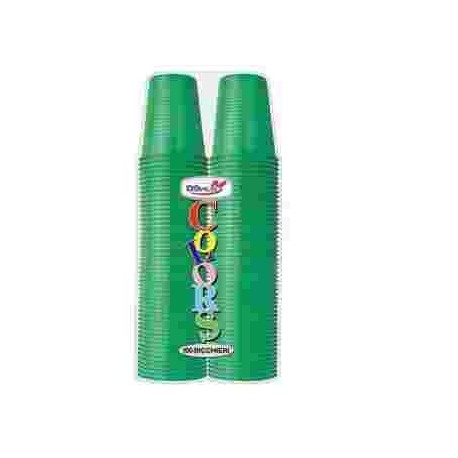 BICCHIERI COLORATI VERDI ACIDO DOPLA ML.200 PZ50