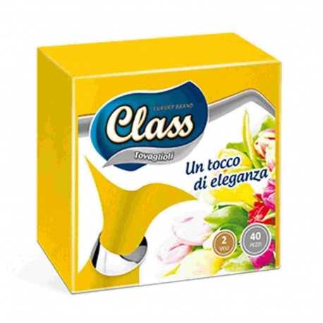 TOVAGLIOLI CLASS 38X40 GIALLO DOPPIOVELO PZ.40