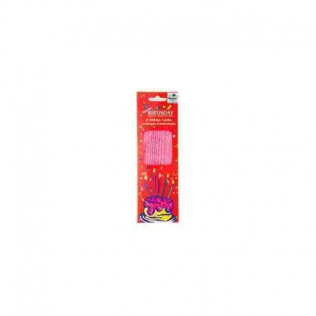 CANDELINE SPRIRALE CM.17 ROSA