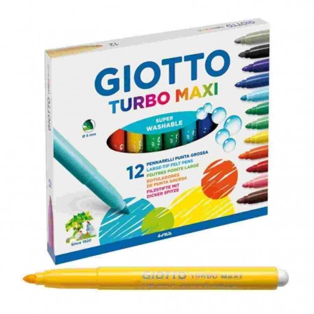 CANCELLERIA GIOTTO COLORI PENNARELLO TURBOMAXI 12P