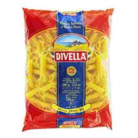 PASTA DIVELLA SECCA PENNE ZITONI LISCE N.30 GR.500