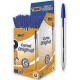 CANCELLERIA PENNA BIC CRISTAL P.MEDIA BLU PZ 50