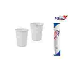 BICCHIERI BIANCO PP DOPLA ML.80 PZ.100