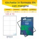ETICHETTE A4 105X72 CARTA LASER PLUS BIANCO ET.800