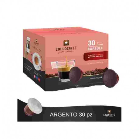 CAPSULE CAFFE C/MODO MIO LOLLO ARGENTO TRA.PZ.30