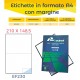 ETICHETTE A4 210X148,5 LASER PLUS BIANCO ET.200