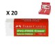 CANCELLERIA GOMMA BIANCA FABER-CASTELL PZ.20
