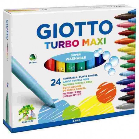 CANCELLERIA GIOTTO COLORI PENNARELLO TURBOMAXI 24P