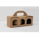 SCATOLA PORTAVASETTI 3/P PICCOLI F.25X8X9 MARRONE