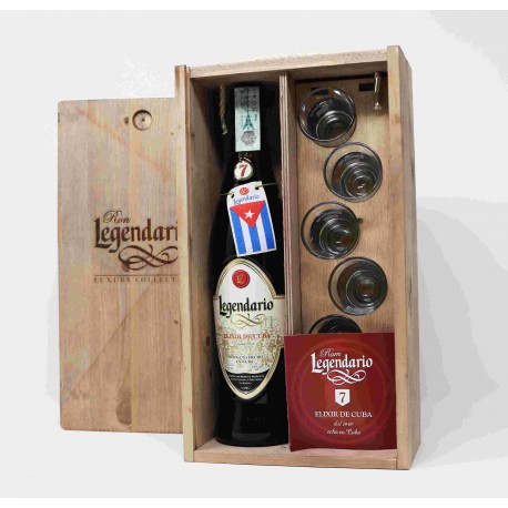 LIQUORE RUM LEGENDARIO ELIXIR CL.70 C/REG.CHUPITO