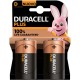 BATTERIE DURACELL PLUS100 D TORCIA B2- MN 1300