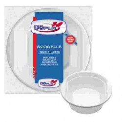 PIATTO SCODELLE DOPLA ML.630 BIANCO PZ.20