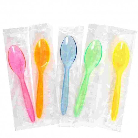 CUCCHIAIO GRANITA IMBUSTATA SING.PLA BIO PZ.500