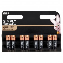 BATTERIE DURACELL SIMPLY AA STILO B8 - MN1500