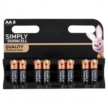 BATTERIE DURACELL SIMPLY AA STILO B8 - MN1500