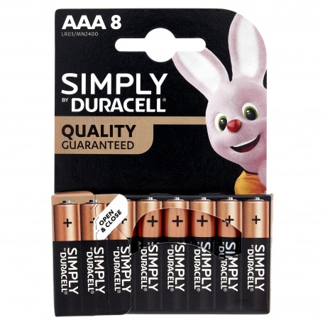 BATTERIE DURACELL SIMPLY AAA MINIS.B8 - MN2400