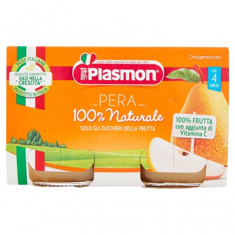 ZNF.PLASMON OMOGENEIZZATI FRUTTA PERA GR.104X2
