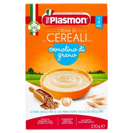INF.PLASMON CREMA DI CEREALI SEMOLINO GRANO GR.230
