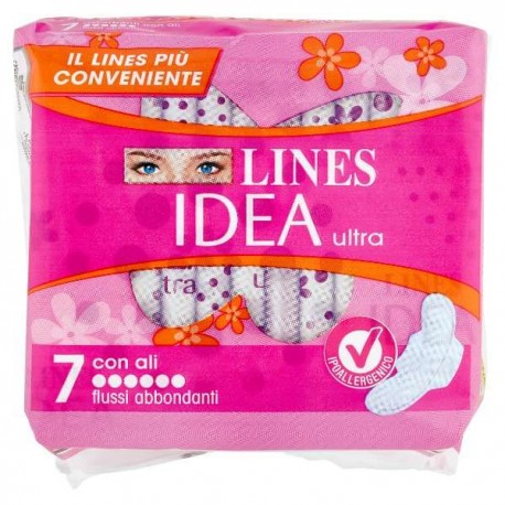ASSORB.LINES IDEA ULTRA FLUSSO ABBONDANTE PZ. 7