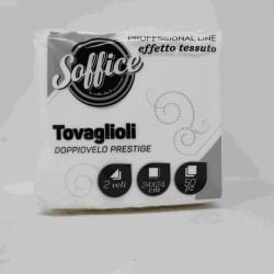 TOVAGLIOLI BAR 2V 24X24 BIANCO PZ.50 SOFFICE
