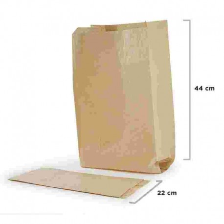 SACCHETTI CARTA AVANA MILLERIGHE 22X44 PZ.600