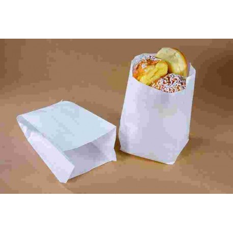 SACCHETTI CARTA KRAFT BIANCO GR.45 17X40 KG.10