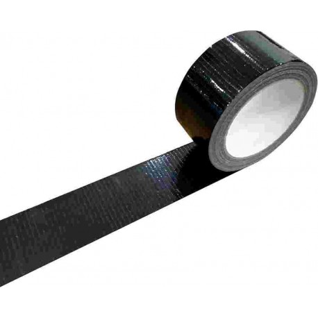 NASTRO ADESIVO TELATO NERO ROTOLO 50X25 PZ.1