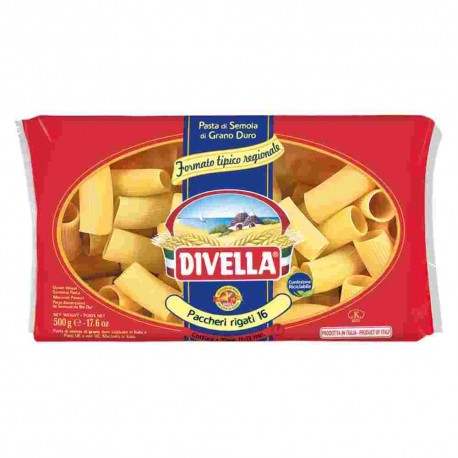 PASTA DIVELLA SECCA.F.SP/.PACCHERI RIG.N.16 GR.500