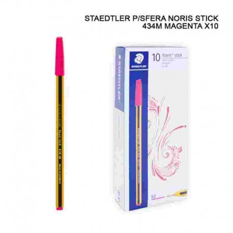 CANCELLERIA PENNA NORIS STICK PZ.10 MAGENTA