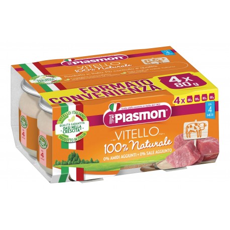INF.PLASMON OMOGENEIZZATI CARNE VITELLO GR.80X4
