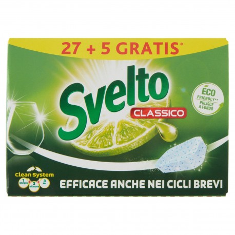 LAVASTOVIGLIE SVELTO TABS CLASSICO C/LIMONE PZ.32