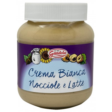 CREMA SPALMABILE GANDOLA BIANCA NOCCIOLE GR.350