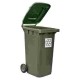 BIDONE RACCOLTA DIFFERENZIATA LT.120 GRIGIO-VERDE