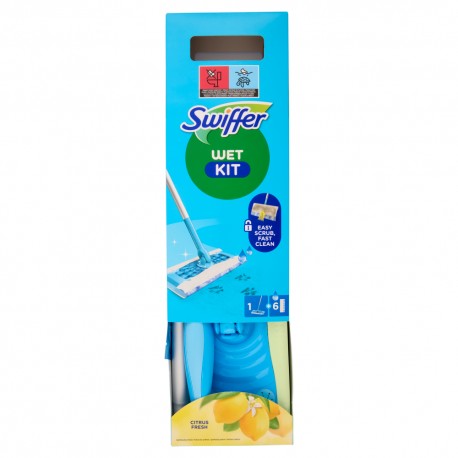 PULIZIA KIT WET SWIFFER 3 UMIDI CITRUS FRESH