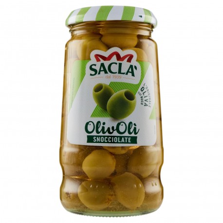 OLIVE VERDI SNOCC. OLIVOLI SACLA' VETRO GR.290 X2