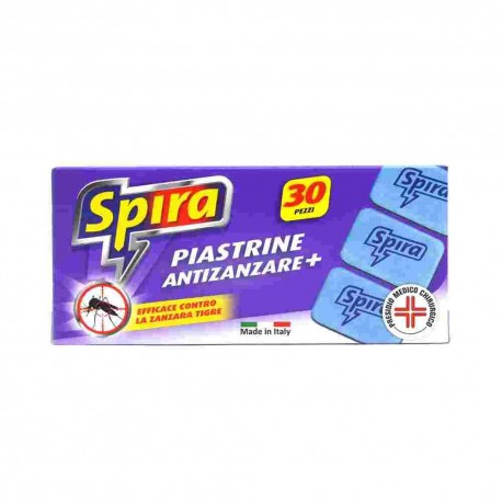 INSETTICIDA SPIRA PIASTRINE ANTIZANZARE PZ.30