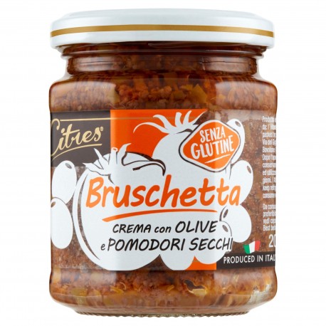 CREMA BRUSCHETTA POMODORI OLIVE CITRES VASO GR.200
